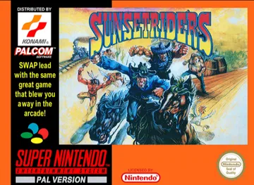 Sunset Riders (Europe) box cover front